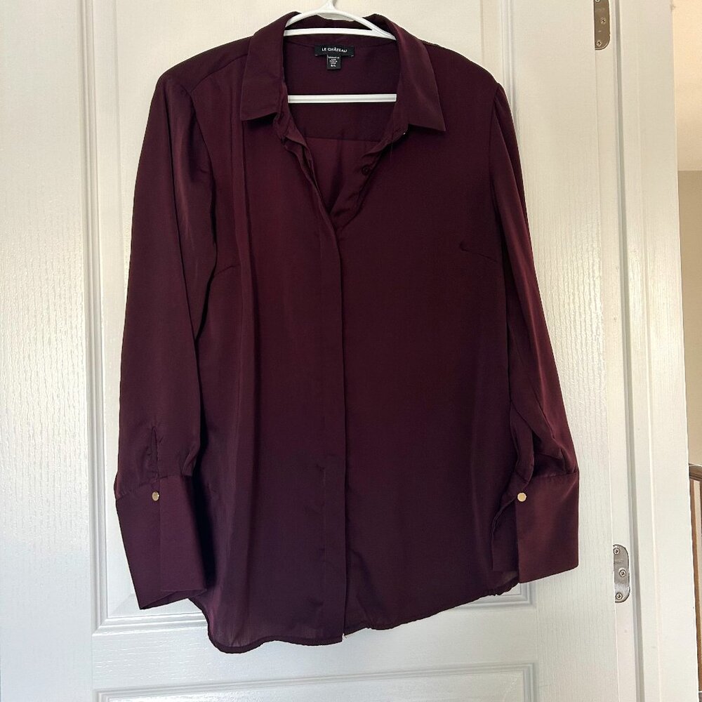 Le Château Silk-Feel Blouse L